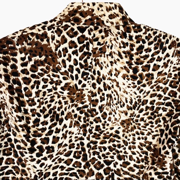 LaFayette 148 Leopard Animal Print Jacket - Picture 6 of 10